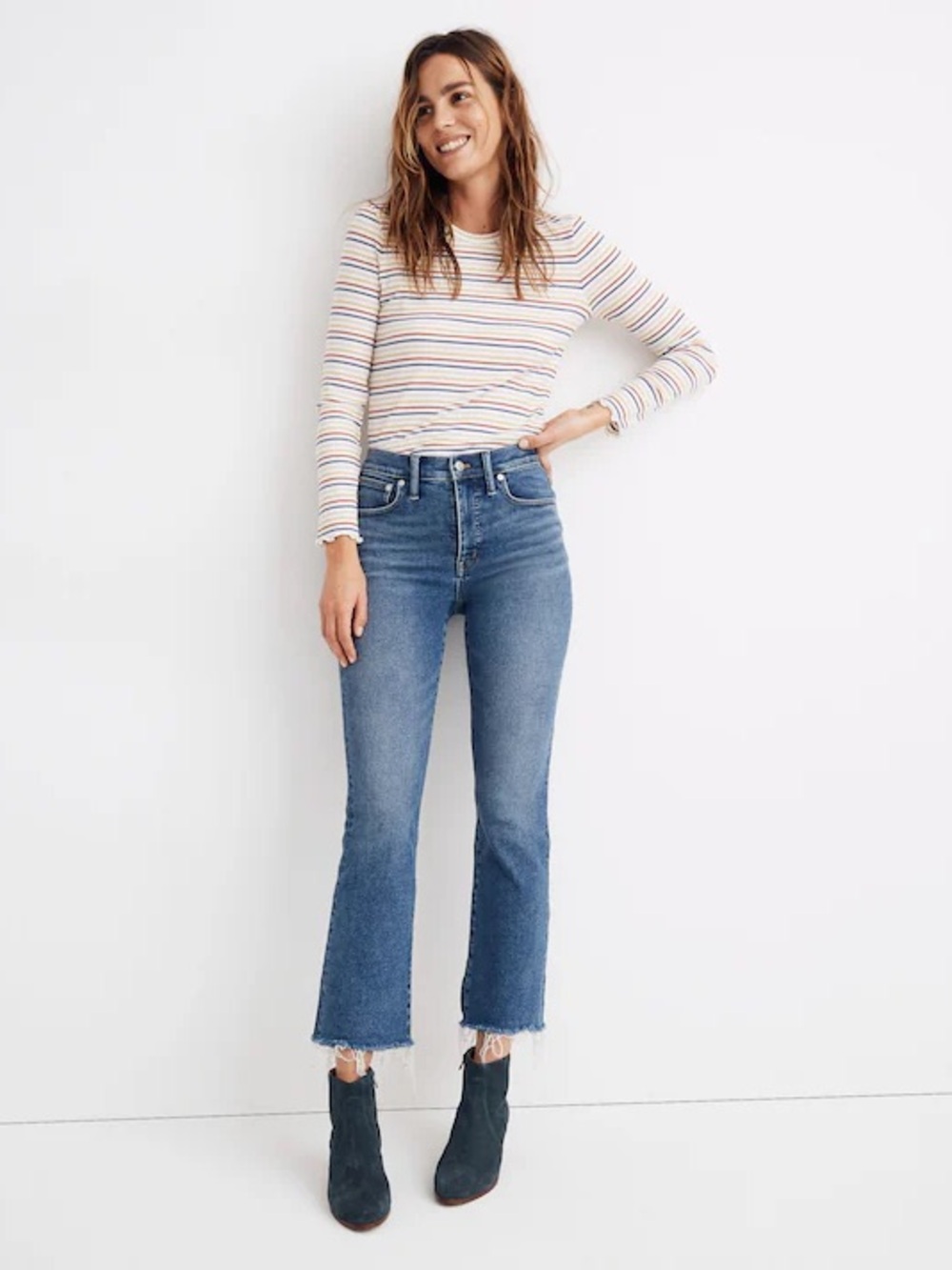 Madewell Cali denim boot cut jeans
